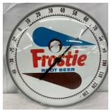 12-Inch Frostie Root Beer Glass Front Wall Thermom