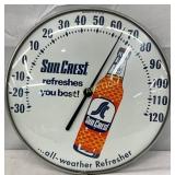 12-Inch Sun Crest Glass-Face Thermometer, Made in