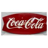 60×28 Convex Die-Cut Coca-Cola Fishtail Metal Sign
