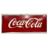 Large Coca-Cola Porc Sled Sign, Early, 68 x 24 Inc