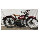 Simplex Servi-Cycle Motorbike with Maroon Finish