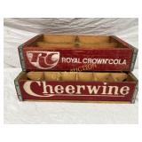 Two Wooden Soda Crates: Royal Crown Cola (Washingt