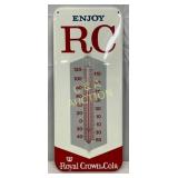 Royal Crown Cola Metal Thermometer, 6 x 13 1/2 Inc