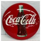 Restored 24in. Porc. Coca-Cola Button