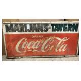 Metal Single-Sided Self-Framed Coca-Cola Sign, 72