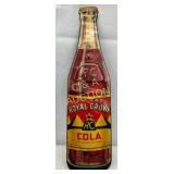 Emb. Royal Crown Cola Die-Cut Tin Tacker Sign, 3