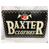 Metal Advertising Sign for Baxter Clothes with Ori