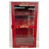 Orig. Lance Metal Display Cabinet, 15 x 27 Inches