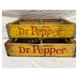 Wooden Dr Pepper 10-2-4 Bottle Carriers, 1968, Dur
