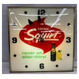 1965 Pam Squirt Light-Up Advertising Wall Clock