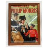 Framed Philip Morris Advertising Cardboard Sign, 3