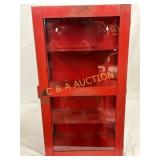 Metal Lance Store Display Cabinet with Glass Panel