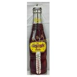 NuGrape Soda Convex Die-Cut Thermometer, 4 1/2 x 1