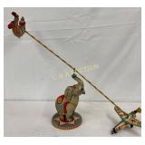 Early Unique Art Flying Circus Tin Wind-Up Toy, 31