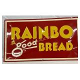 Rainbo Bread Emb. Sign, 19 1/2in x 11in