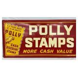Polly Stamps Self-Framed Metal Advertising Sign, 3