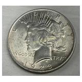 1923 Silver Peace Dollar Coin, 90% Silver Composit