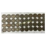 40 Buffalo Nickels, Various Years