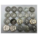 20 90% Silver Washington Quarters (1935-1964)