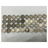 40 Buffalo Nickels, Dated 1928-1937