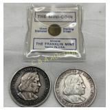Lot of 3 2 1893 Columbian Exposition Half Dollars