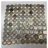 100 90% Silver Pre-1964 Roosevelt Dimes