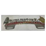 Early Burlington, NC Aluminum Tag Topper with Pain