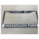 Vintage Metal License Plate Frame from Crossroads
