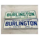 Burlington ï¿½Bigger-Betterï¿½ Metal City Tags, 1972 a
