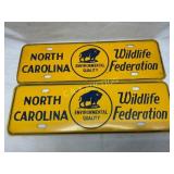 North Carolina Wildlife Federation Metal License P