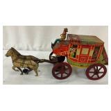 11 1/2×5 1/2 Northwestern Stage Lines Tin Toy with