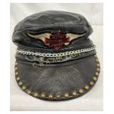 Early Leather Harley-Davidson Patch Hat