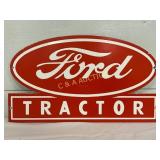 Ford Tractor Porcelain Sign, 20 x 12 Inches