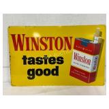 Winston Metal Advertising Sign, Single-Sided, 22 x