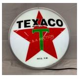 Texaco Light-Up Advertising Sign, 16 Inches Diamet