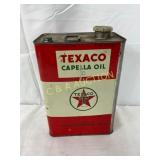 Texaco Capella Oil One-Gallon Metal Can
