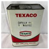 Texaco Capella Oil D Wax-Free Metal Can, 1 Gallon