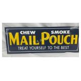 Mail Pouch Tobacco Advertisement Sign 11×4