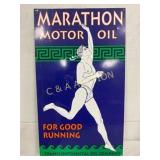 ContemporaryMarathon Motor Oil Metal Sign, 13 1/2