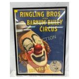 Framed Ringling Bros and Barnum & Bailey Circus Po