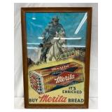 Original Framed Merita Bread Poster Featuring The