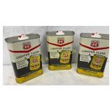 Three Phillips 66 16-Ounce Lighter Fluid Cans