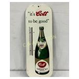 Cott Ginger Ale Advertising Metal Thermometer Sign