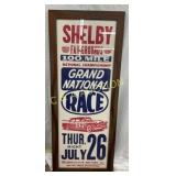 Framed Paper Poster for Shelby Fairgrounds Grand N