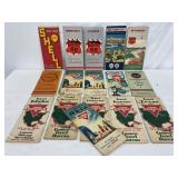 16 Highway Maps Featuring Service Station Brands I