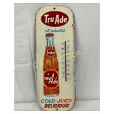 Tru-Ade Convex Metal Thermometer with Bottle Graph