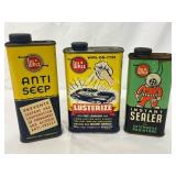 Three Early Whiz Cans: Two 10oz and One 16oz