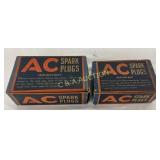 Two AC Spark Plug Boxes with Product