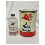 14oz SovaSuds Car Wash Bottle and 5lb Mobil Oil Ca