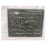 14×11 Cast Embossed Combustion Engineering Company